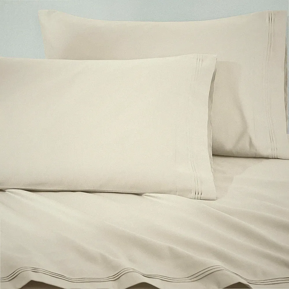 1500 Thread Count Egyptian Cotton Solid Pillowcase Set Standard & King Sizes