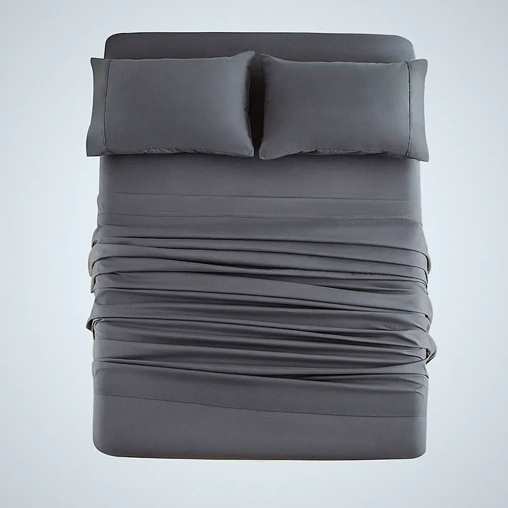 Bed Sheet Set 4 Pieces Double Brushed Microfiber 1800 - Breathable All Season...
