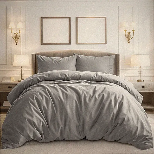 Duvet Cover King Size - 3 Pieces Extra Soft Bedding Set, Includes 1 Duvet Cover